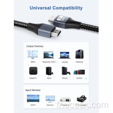 Câble HDMI 2.1 personnalisé Ucoax